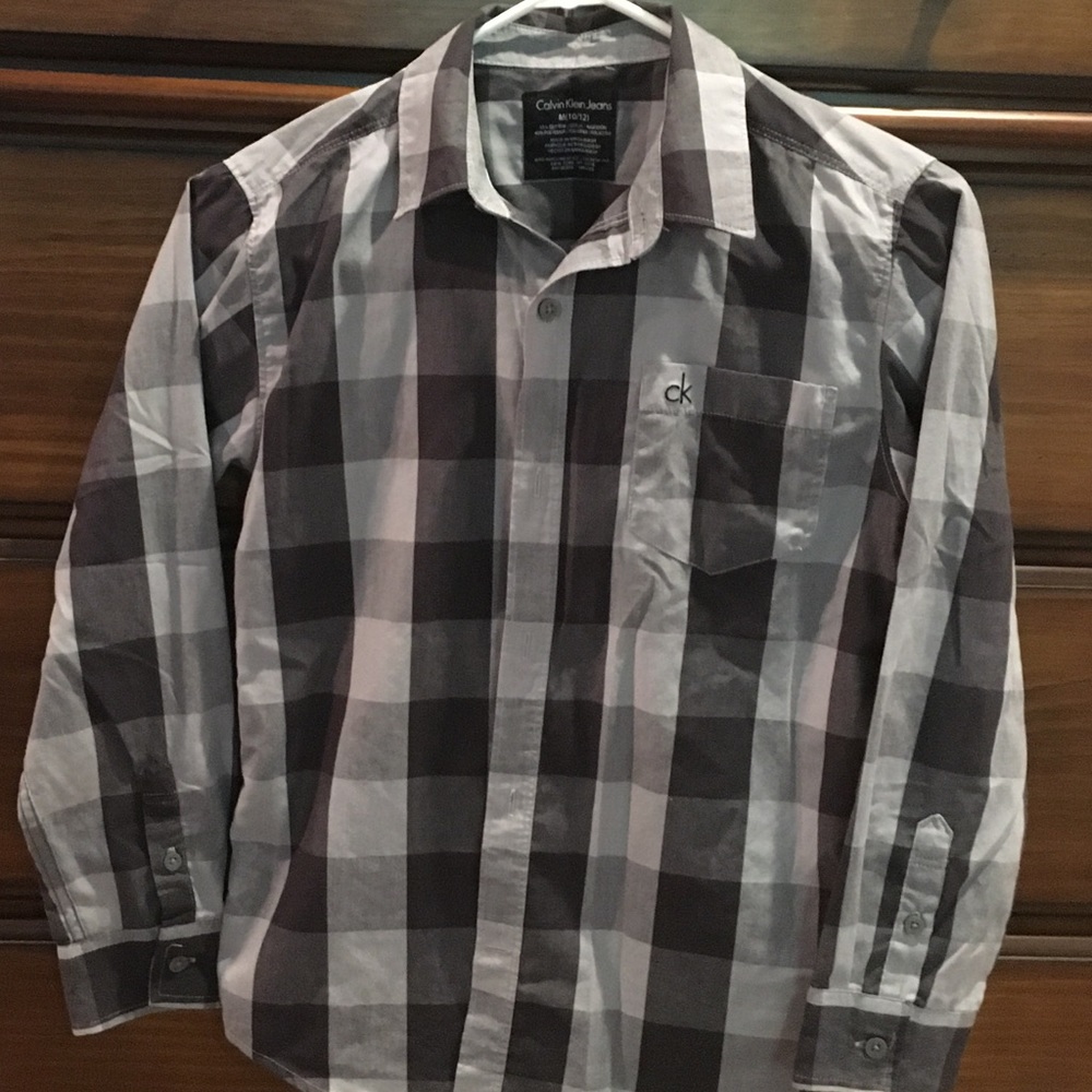 Calvin Klein boots button down shirt